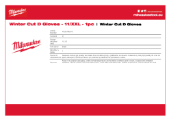 MILWAUKEE Zimní rukavice s tř. D - 11/XXL - 1 ks 4932480615 A4 PDF