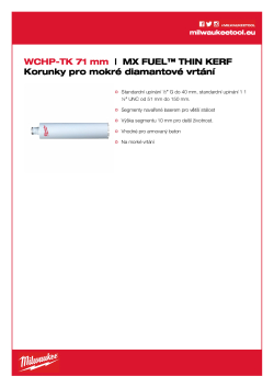 MILWAUKEE WCHP-TK 4932472188 A4 PDF
