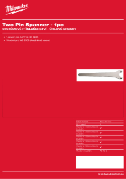MILWAUKEE Plochý dvoutrnový klíč 4932367712 A4 PDF