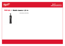 MILWAUKEE Stativ laseru 1,2 m 4932478959 A4 PDF