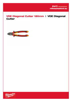 MILWAUKEE VDE boční štípací kleště  180 mm 4932464568 A4 PDF