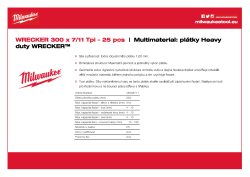 MILWAUKEE WRECKER 300 x 7/11 Tpi - 25 ks 48008711 A4 PDF
