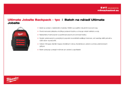 MILWAUKEE Batoh na nářadí Ultimate Jobsite 4932464833 A4 PDF