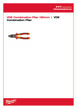 MILWAUKEE VDE kombinované kleště 180 mm 4932464572 A4 PDF