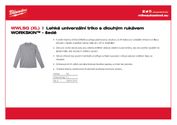 MILWAUKEE Lehké univerzální triko s dlouhým rukávem WORKSKIN™ - šedé 4933478191 A4 PDF