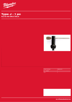 MILWAUKEE Klíč na sklíčidlo. 48663240 A4 PDF