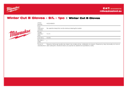 MILWAUKEE Zimní rukavice s tř. B 9/L 1 ks 4932480603 A4 PDF
