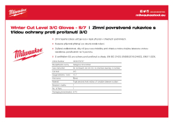 MILWAUKEE Zimní rukavice odolné proti proříznutí stupeň ochrany C velké balení 7/S - 1 ks 4932479707 A4 PDF