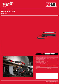 MILWAUKEE M18™ plošné světlo s výložníkem 4933498147 A4 PDF