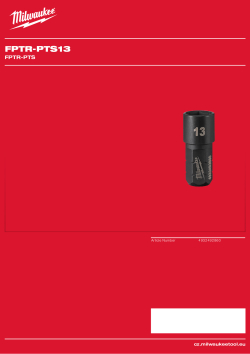 MILWAUKEE Hlavice pro průchozí ráčnu INSIDER™ 13 mm 4932492860 A4 PDF