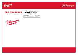 MILWAUKEE Podložky na suchý zip pro M18 FROPBP125 4932479964 A4 PDF