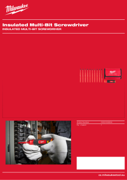 MILWAUKEE Izolovaný multibitový šroubovák 4 v 1 4932493658 A4 PDF