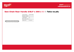 MILWAUKEE 35 cm / 14˝ pilový řetěz ⅜ ˝ x 1,1 mm 4932479820 A4 PDF