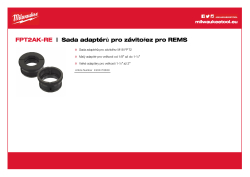MILWAUKEE Sada adaptérů pro závitořez pro REMS 4932478839 A4 PDF