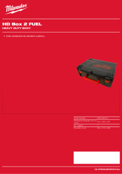 MILWAUKEE HD box velikosti 2 - s logem FUEL™ 4932498753 A4 PDF