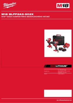 MILWAUKEE M18™ sada kompaktního bezuhlíkového nářadí 4933492844 A4 PDF