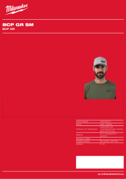 MILWAUKEE Baseballová kšiltovka Performance šedá 4932493101 A4 PDF