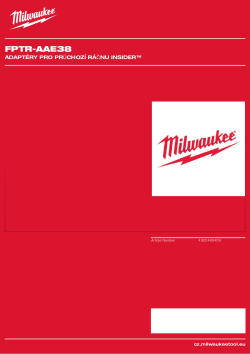 MILWAUKEE FPTR-AAE 4932499409 A4 PDF