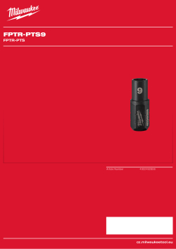 MILWAUKEE Hlavice pro průchozí ráčnu INSIDER™ 9 mm 4932492856 A4 PDF