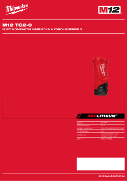 MILWAUKEE M12™ kompaktní nabíječka a zdroj energie 2 4932492908 A4 PDF