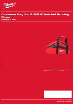 MILWAUKEE Brašna na prořezávací pily M18™/M12™ 4932493811 A4 PDF