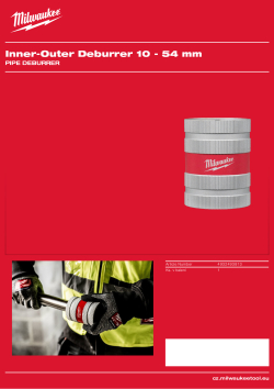 MILWAUKEE Vnitřní a vnější odhrotovač 10 - 54mm 4932493813 A4 PDF