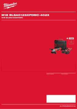 MILWAUKEE M18 BLSAG125XPDMC 4933499460 A4 PDF