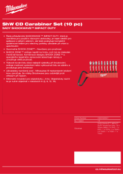 MILWAUKEE SHOCKWAVE™ IMPACT DUTY sada 1 na karabince 10 ks 4932480941 A4 PDF
