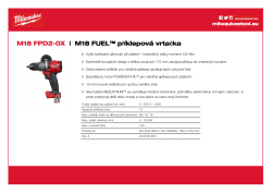 MILWAUKEE M18 FUEL™ příklepová vrtačka 4933464263 A4 PDF