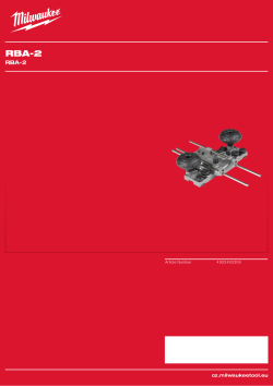 MILWAUKEE Adaptér vodicí lišty k fréze 4932493306 A4 PDF
