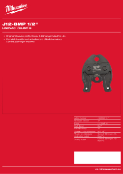 MILWAUKEE Press Jaw B Press 4932493157 A4 PDF