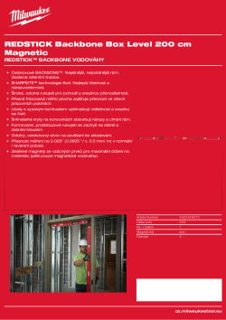 MILWAUKEE 200 cm magnetická vodováha 4932459073 A4 PDF