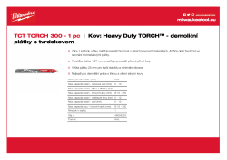MILWAUKEE Pilový plátek TORCH™ s karbidovými zuby - 300 mm - 1 kus 48005203 A4 PDF