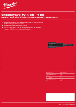MILWAUKEE Shockwave nut drivers 4932352543 A4 PDF