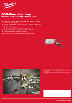 MILWAUKEE Nástavec na odsávání prachu SDS-Plus 4932464916 A4 PDF