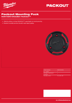 MILWAUKEE Montážní kroužek PACKOUT™ 4932493469 A4 PDF