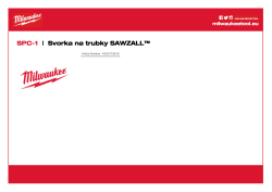 MILWAUKEE Svorka na trubky 4932478816 A4 PDF