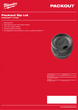 MILWAUKEE PACKOUT™ víčko 4932493470 A4 PDF