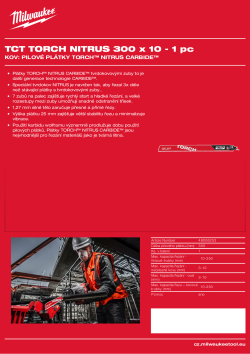 MILWAUKEE Metal: Torch with Nitrus Carbide 48006253 A4 PDF