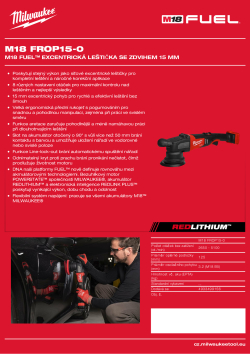 MILWAUKEE M18 FROP15 4933499156 A4 PDF
