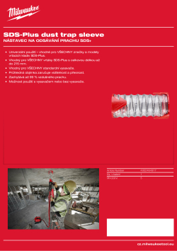 MILWAUKEE Nástavec na odsávání prachu SDS-Plus 4932464917 A4 PDF
