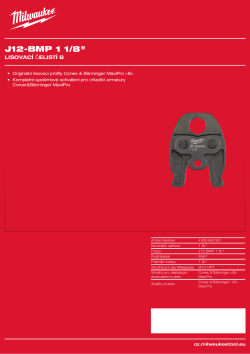 MILWAUKEE Press Jaw B Press 4932493162 A4 PDF