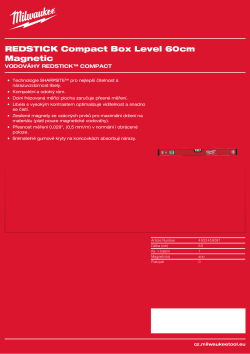 MILWAUKEE 60 cm magnetická vodováha 4932459081 A4 PDF