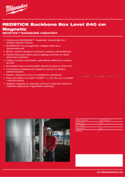 MILWAUKEE 240 cm magnetická vodováha 4932459075 A4 PDF