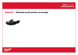 MILWAUKEE Ochrana proti prachu pro úpravu povrchu - DEG 125. 100% beznástrojové připojení na brusky ⌀ 125 mm řady AG (V) 12, AGV 15 a FUEL™ . Je dodávána s přídavnou rukojetí. Odnímatelný magnetický přední kryt pro přístup do těsných rohů a hran, při použ
