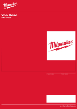 MILWAUKEE Nástavec hadice 27 mm x 3,5 m 4932498236 A4 PDF