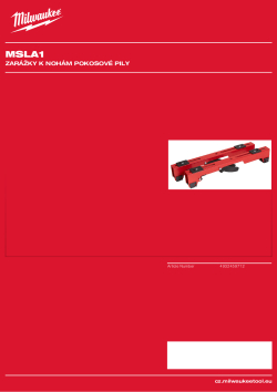 MILWAUKEE MSLA1 4932459712 A4 PDF