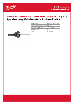 MILWAUKEE Unašeč 4932479467 A4 PDF