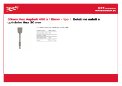 MILWAUKEE Rýčový sekáč na asfalt s upínáním Hex 30 mm 4932479245 A4 PDF