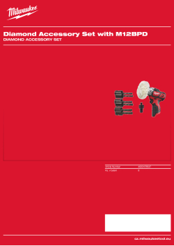 MILWAUKEE Diamond Accessory Set 4932478547 A4 PDF